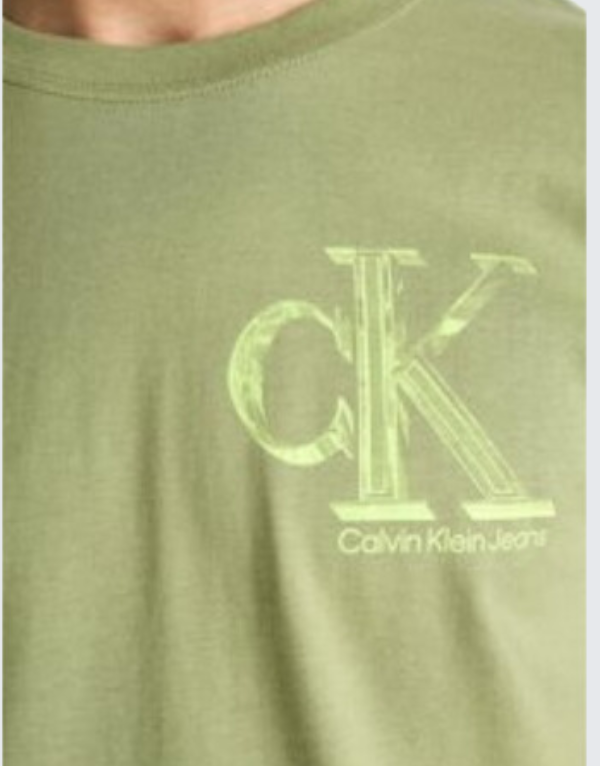 Calvin Klein Meta Mono T-Shirt Olive Men.