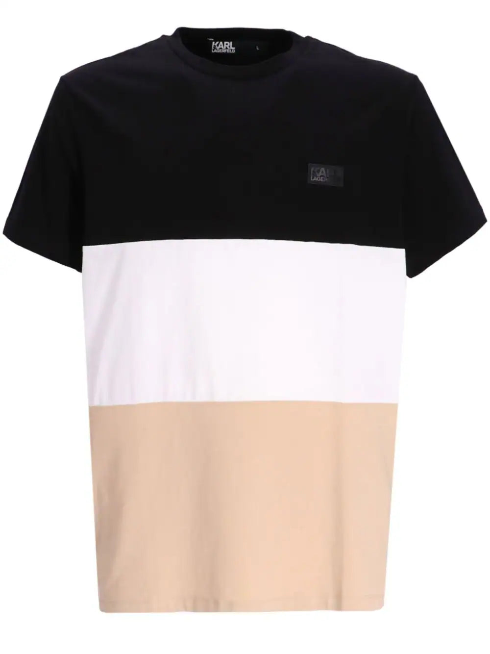 Karl Lagerfeld colour-block design T-shirt