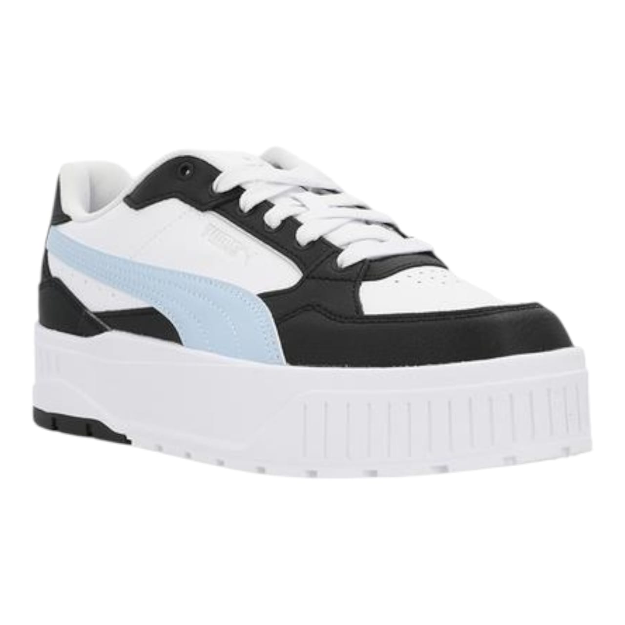 Puma Karmen ll Idol Womens Platform Low Top Sneaker -  White & Haute Tropic