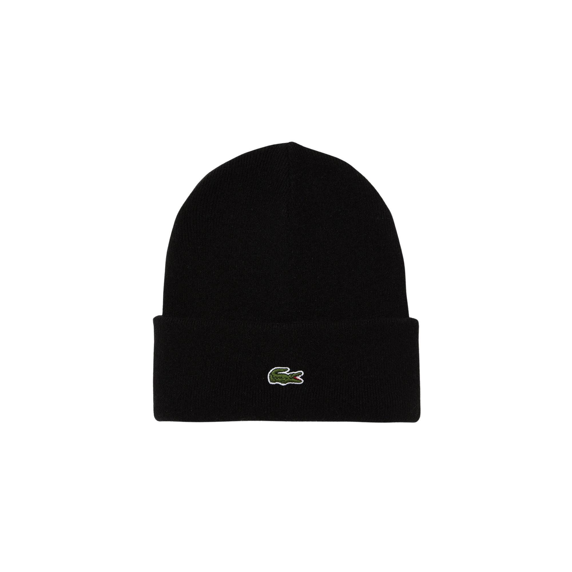 Lacoste Cuffed Wool Beanie