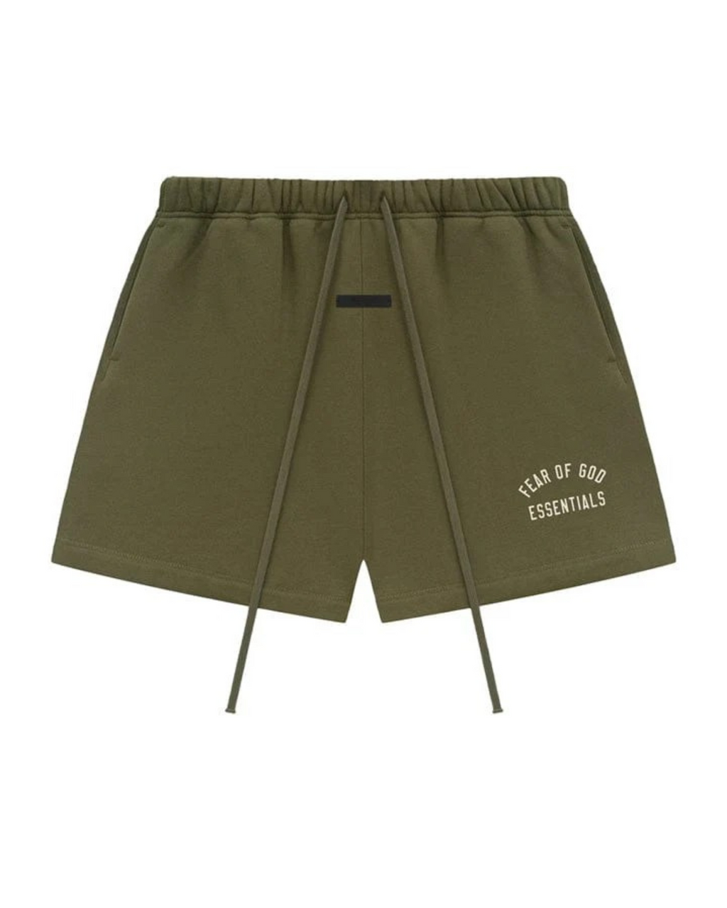 Fear of God Essentials Fleece Soccer Short - 'Military'