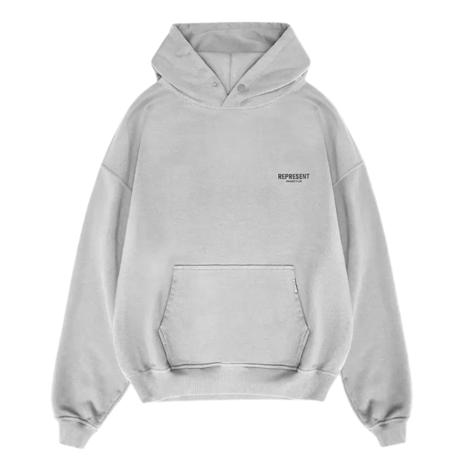 Represent Owners Club Zip Hoodie  - Ash Grey