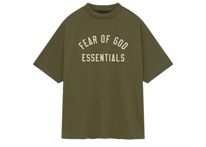 Fear of God Essential Crewneck T-Shirt  - 'Military'